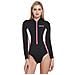Termico Long / sl Lady Swimsuit Black / pink White 2mm Nero Xxl - Foto miniatura 1