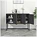 Credenza Antracite 105x35x75 Cm In Acciaio - Foto miniatura 3