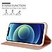 Custodia Compatibile Con Apple Iphone 12 Mini (5,4"" Zoll) In Classy Oro Rosa - Coperchio Protettiva Con Chiusura Magnetica, Funzione Stand E Tasca Per Le Carte - Foto miniatura 4