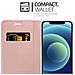 Custodia Compatibile Con Apple Iphone 12 Mini (5,4"" Zoll) In Classy Oro Rosa - Coperchio Protettiva Con Chiusura Magnetica, Funzione Stand E Tasca Per Le Carte - Foto miniatura 5