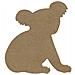 Koala In Legno Mdf Da Decorare - 14 X 13 Cm - Foto miniatura 1