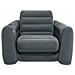 Poltrona Letto 117x224x66 Cm Grigio Scuro - Foto miniatura 2
