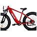 Kraken - Rosso Metallico - 250w / 10ah - Bicicletta Elettrica Fat Bike - Fat Tire E-bike - Foto miniatura 6