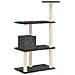 Albero Per Gatti Con Tiragraffi In Sisal Grigio Scuro 119 Cm - Foto miniatura 4