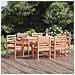 Set Da Pranzo Per Giardino 7 Pz In Legno Massello Di Douglas - Foto miniatura 1