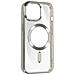 Cover Magsafe Per Iphone 15 Pro Max Silicone Bordo Cromato Argento - Foto miniatura 2