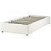 Letto Singolo Contenitore Tessuto Bouclè Bianco Sporco 90 X 200 Cm Dinan - Foto miniatura 3