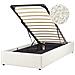 Letto Singolo Contenitore Tessuto Bouclè Bianco Sporco 90 X 200 Cm Dinan - Foto miniatura 6
