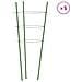 Supporti Piante Da Giardino Con 3 Anelli 5pz Verde 75cm Acciaio - Foto miniatura 2