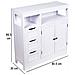 Mobile Da Bagno Armadietto Da Terra 3 Cassetti E 2 Ante Armadio 80.5x30x86.5cm - Foto miniatura 5