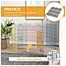 Cancellino Per Cani A 6 Pannelli In Metallo Con Chiusura A Scatto, Ø120x60 Cm, Multicolore - Foto miniatura 6
