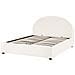 Letto Contenitore Bouclé Vaucluse 160 X 200 Cm Bianco Sporco - Foto miniatura 6