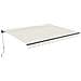 Tenda A Scomparsa Manuale 2,5x2m - - Vecchio - Idrorepellente - Superficie Coperta 5m² - Beige - Anti-uv - Densità 320m² - Foto miniatura 3