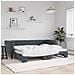Divano Letto Con Letto Estraibile Grigio Scuro 80x200cm Velluto - Foto miniatura 1