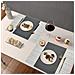 Tovagliette Eleganti In Pvc Resistenti Al Calore, Set Di 4 Grigie 30x45 Cm - Foto miniatura 3