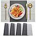 Tovagliette Eleganti In Pvc Resistenti Al Calore, Set Di 4 Grigie 30x45 Cm - Foto miniatura 1