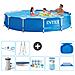 Piscina Fuori Terra - In Giro - 366x76 Cm - Blu - Include Accessori Coordinati A1750 - Foto miniatura 1
