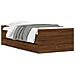 Giroletto Con Cassetti Rovere Marrone 75x190 Cm Small Single - Foto miniatura 1