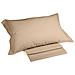 Completo Lenzuola In Cotone Colore Dorato Misura Singolo - Foto miniatura 1