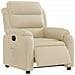 Poltrona Elettrica Reclinabile Crema in Tessuto - Foto miniatura 3