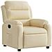 Poltrona Elettrica Reclinabile Crema in Tessuto - Foto miniatura 4