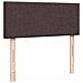 Pouf Letto con Materasso Marrone Scuro 120x200 cm in Tessuto - Foto miniatura 9