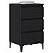 Comodino  Nero Rovere 40x35x70 cm Legno ingegnerizzato - Foto miniatura 3
