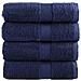 Asciugamani Ospiti SOLUND 4 pz Blu Navy 30x50 cm 600gsm - Foto miniatura 1