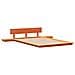 Struttura del letto Marrone 140 x 190 cm legno - Foto miniatura 1