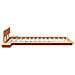 Struttura del letto Marrone 140 x 190 cm legno - Foto miniatura 6