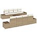 Set Divano da Giardino 7 pcs Beige e Crema 55 x 55 x 37 cm - Foto miniatura 1