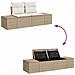 Set Divano da Giardino 7 pcs Beige e Crema 55 x 55 x 37 cm - Foto miniatura 9