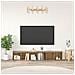 Set mobile TV 2 pcs Rovere artigianale Legno multistrato - Foto miniatura 2