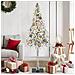 Albero di Natale con luci a strisce a LED Bianco 150 cm PE - Foto miniatura 2