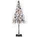Albero di Natale con luci a strisce a LED Bianco 150 cm PE - Foto miniatura 4