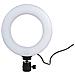 Anello Luminoso Girevole Con Supporto, Led, 15 Cm - Nero - Foto miniatura 1