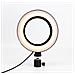 Anello Luminoso Girevole Con Supporto, Led, 15 Cm - Nero - Foto miniatura 3