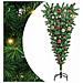 Albero di Natale artificiale preilluminato capovolto con set di palle - Foto miniatura 1
