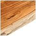 Piano Tavolo 180x40x3,8 cm Rettangolare Legno Acacia Bordi Vivi - Foto miniatura 7