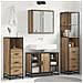 Set di mobili per il bagno con porta 4 pcs Rovere artigianale - Foto miniatura 2