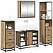 Set di mobili per il bagno con porta 4 pcs Rovere artigianale - Foto miniatura 3
