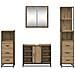 Set di mobili per il bagno con porta 4 pcs Rovere artigianale - Foto miniatura 9