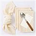 Set Di 12 Tovaglioli Da Tavola In Cotone Viola - Tovaglioli In Tessuto Orlato Per Matrimoni E Feste Khaki - Foto miniatura 2