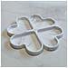 Set Di 4 Vassoi Impilabili A Forma Di Cuore In Silicone - Soluzione Di Archiviazione Romantica White - Foto miniatura 3