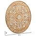 Pannello Decorativo In Legno Intagliato Marrone 60x0,6x60h - Foto miniatura 4