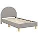 Struttura letto bambini con testata Grigio Chiaro 80x160 cm - Foto miniatura 1