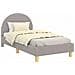 Struttura letto bambini con testata Grigio Chiaro 80x160 cm - Foto miniatura 3