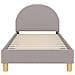 Struttura letto bambini con testata Grigio Chiaro 80x160 cm - Foto miniatura 4