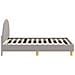 Struttura letto bambini con testata Grigio Chiaro 80x160 cm - Foto miniatura 5