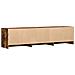 Mobile TV Rovere fumé 165 x 34 x 40 cm Legno multistrato - Foto miniatura 7